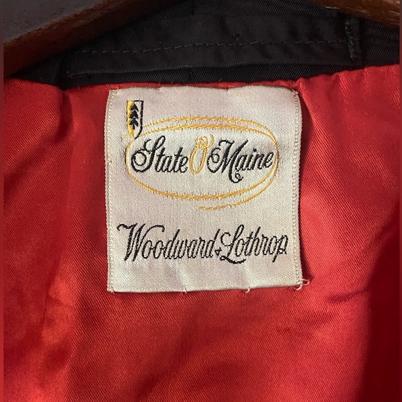 RARE STATE OF MAINE VINTAGE SMOKING JACKET MOIRE PATTERNS L EXCELLENT CONDITION - Picture 4 of 10